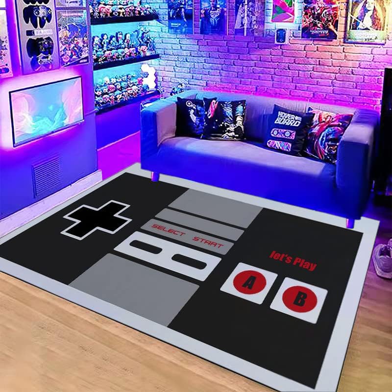 Retro Gaming Quotes - Tappeto a Tema Controller NES Vintage,