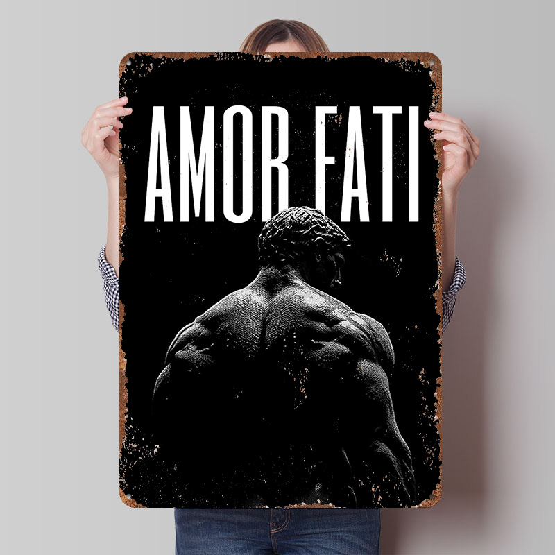 Retro Gaming Quotes - Poster Stampato con Citazione Stoica 'Amor