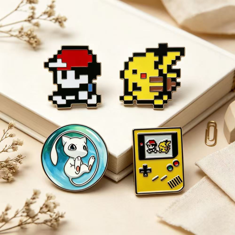 4 pezzi di spille in smalto a  - Retro Gaming Gif recensione e prezzo